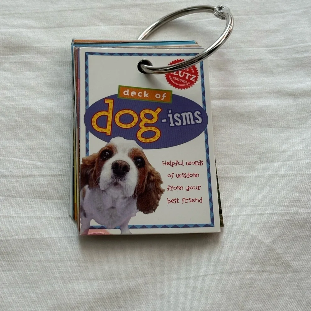 Klutz Deck of Dog-isms Wisdom Trading Cards - Multicolor. Y2K